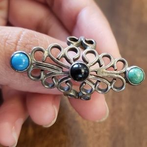 Vintage Carsi Mexico Sterling Silver Native American ring